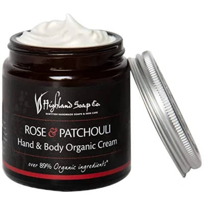 Image of The Highland Soap Company Rose &amp; Patchouli Hand Body Cream 120ml