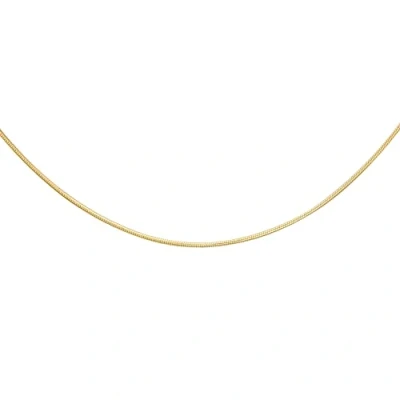 Image of Carissima Gold Women&#039;s 9 ct Yellow Round Snake Chain of Length 51 cm