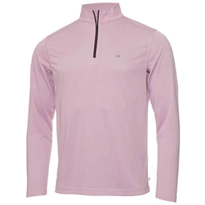 Image of Calvin Klein Mens Harlem 1/4 Zip Pullover Purple XL
