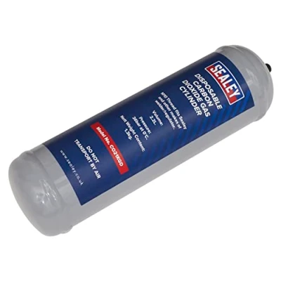Image of Sealey 1.3kg Disposable Carbon Dioxide Gas Cylinder