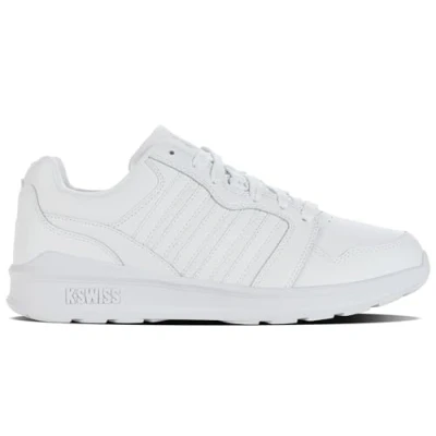 Image of K Swiss Men&#039;s Rival Sneaker, White/White/Vapor Blue, 10 UK