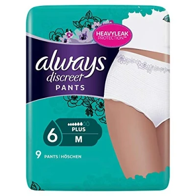 Image of Always Discreet Incontinence Briefs Plus Size M, Single Pack (1 x 9 pcs)