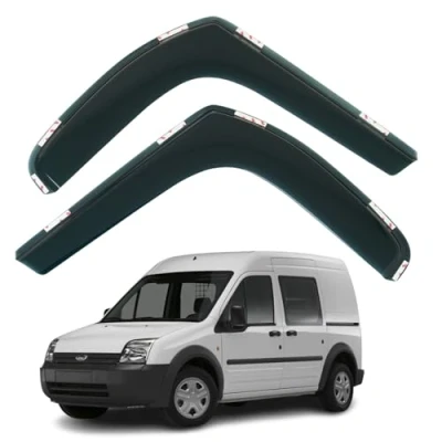 Image of Set Of 2 Wind Deflectors Compatible with FORD TRANSIT CONNECT 2002 2003 2004 2005 2006 2007 2008 2009 2010 2011 2012 2013 Models.