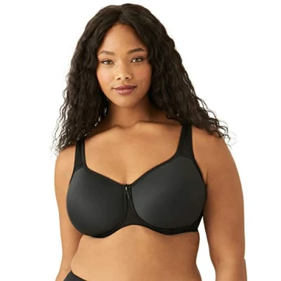 Image of Wacoal Womens Basic Beauty Contour Spacer Bra Black Spandex Size 32C