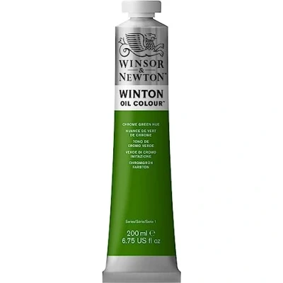 Image of Winsor &amp; Newton Winton 200ml Oil Colour Chrome Green Hue, 1437145