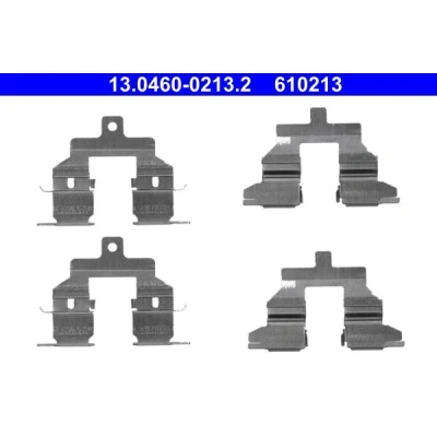 Image of D4080JA01A Accessory Kit, disc brake pads ATE 13.0460 0213.2 NISSAN: Qashqai / Qashqai+2 I, X Trail, 2