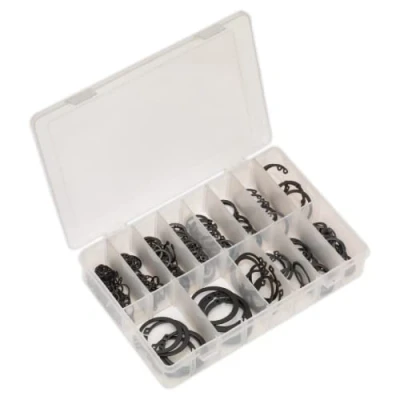 Image of Sealey Circlip Assortment 200pc Internal &amp; External Metric