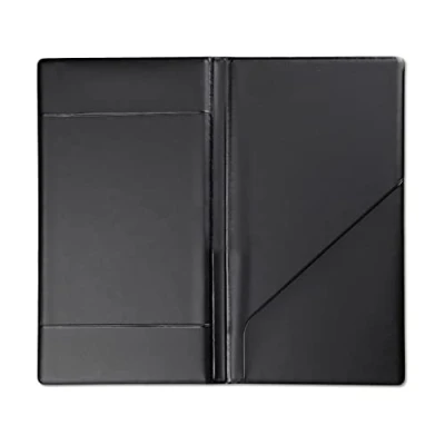 Image of I LOVE MENU Toscana Bill Holder, PVC, Black, 21.7 x 12 0.5 cm