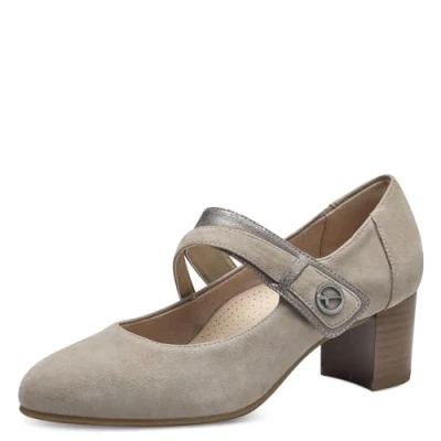 Image of TAMARIS Women&#039;s 8 84401 42 Pumps, Light Grey, 5 UK