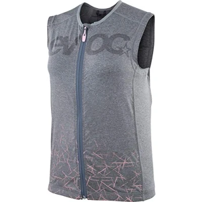 Image of EVOC PROTECTOR VEST WOMEN Women&#039;s armour vest, protective clothing for action sports (size: S, LITESHIELD PLUS back protector, EVA padding, AIROFLEX hip belt), Carbon Grey