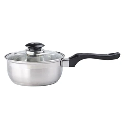 Image of Edco Saucepan+Glass lid SS 1,8L, Aluminium, Silver, 16 x 9.5 cm