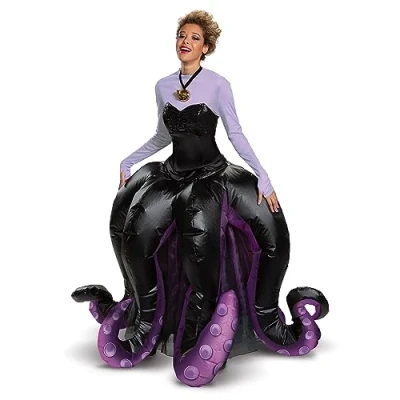 Image of Disney Little Mermaid Womens Ursula Prestige Fancy Dress Costume Small Black