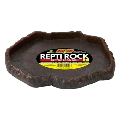 Image of Zoo Med FD 40 Repti Rock Feed Dish, Large, Assorted colors
