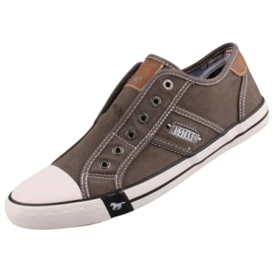 Image of Mustang Men&#039;s 4058 401 Loafers Grey 9.5 UK
