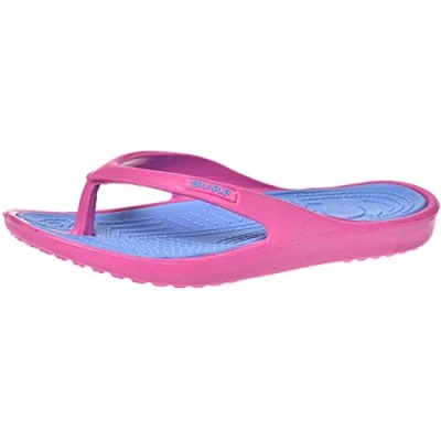 Image of Ladies Surf Toe Post Flip Flop Fuschia Blue UK5