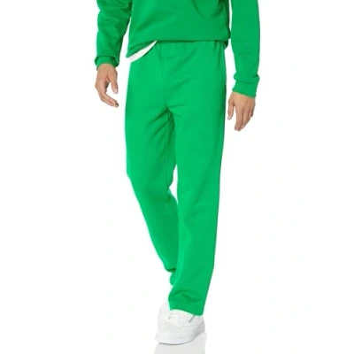 Image of Amazon Essentials Men&#039;s Fleece Open Bottom Joggers (Available in Big &amp; Tall), Green, XS