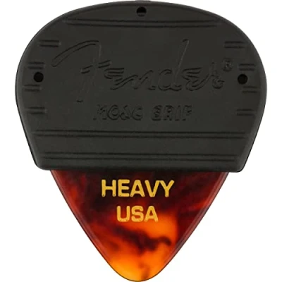 Image of Fender® Mojo Grip Picks Pack of 3 Cellluloid Tortoise 351 Heavy Duty Guitar