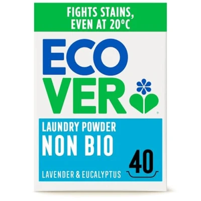 Image of Ecover Non Bio Washing Powder, 40 Washes, 3 kg, (Pack of 1)