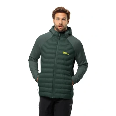 Image of Jack Wolfskin Men&#039;s Routeburn Pro Hybrid M Softshell Jacket, Black Olive,