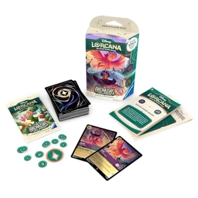 Image of Ravensburger Disney Lorcana Trading Card Game for Adults and Kids Age 8 Years Up Starter Deck A Set 7: Archazia&#039;s Island Collectable TCG