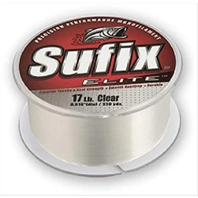 Image of Sufix Elite 8 lb Fishing Line (Clear, Size 330 YD Spool)