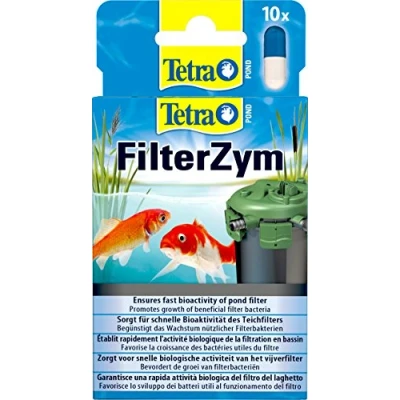 Image of Tetra Pond FilterZym Bacteria Supplement, Ensures Immediate Bioactivity of Filter, 10 Capsules