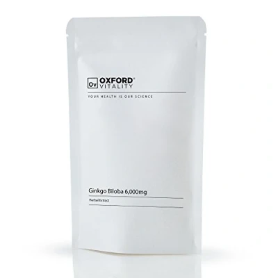 Image of Ginkgo Biloba Tablets 6000mg Supplements for Memory &amp; Cognitive Functions Oxford Vitality