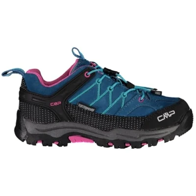 Image of CMP Kids Rigel Low Trekking Shoes WP Walking, Deep Lake Baltic, 3.5 UK