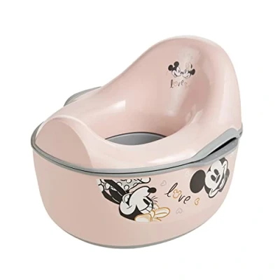 Image of keeeper Minnie Baby Potty deluxe 4 in 1, + toilet seat stool wet wipe dispenser, From approx 18 months to years, Casimir, Pink