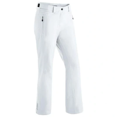Image of Maier Sports Ronka Women&#039;s Ski Trousers, Waterproof Snow Protective Guard and Adjustable Waistband, PFC Free, mTHERM Padding &amp; mTEX Weather Protection, White, Size 42 (W33/L32)