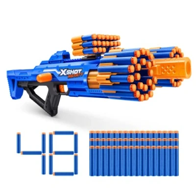 Image of XSHOT Insanity Berzerko by ZURU with 48 Darts, Air Pocket Technology Darts and Dart Storage, Outdoor Toy for Boys Girls, Teens Adults, Berzerker, Bezerko