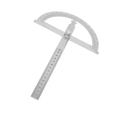 Image of Stainless Steel Protractor Goniometer 15cm Ruler 180 Degrees Angle Finder Gauge Adjustable Measuring Tool(150 * 200mm)