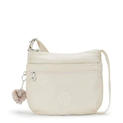 Image of Kipling ARTO Medium crossbody, Beige Pearl (White)