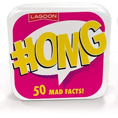 Image of Lagoon Group Mini Tabletop Trivia 50 Cards Mad Facts #OMG