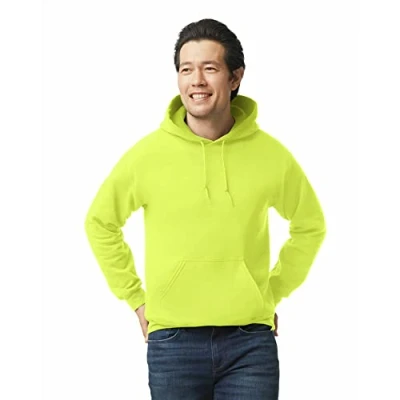 Image of Gildan Unisex&#039;s Fleece Hoodie Sweatshirt, Style G18500, Multipack Shirt, Safety Green (1 Pack), XXL