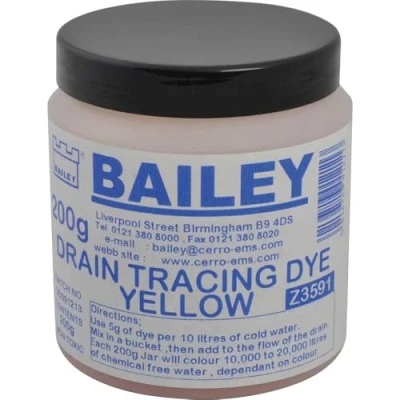 Image of Bailey 3591 Drain Tracing Dye Yellow