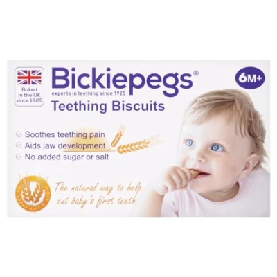 Image of Bickiepegs Natural 9 Teething Biscuits for Babies , 38 gm (Packaging May Vary)