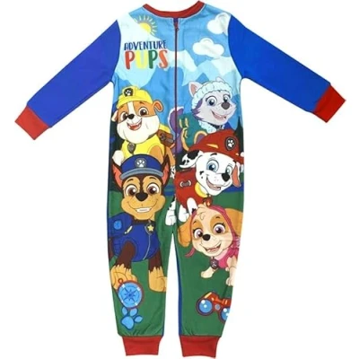 Image of Paw Patrol Boys All in One Sleepsuit Onesie Pyjama Suit 4 5y 110