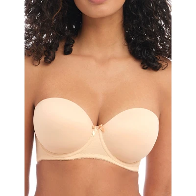 Image of Freya Deco Strapless Moulded Bra Nude Beige 30F