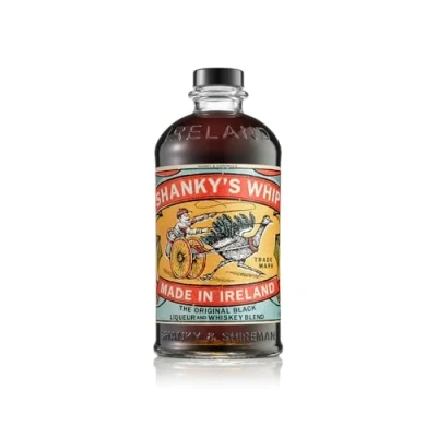 Image of Shanky’s Whip The Original Black Liqueur Whiskey Blend Delicious Caramel and Vanilla Flavour 33% ABV 70cl Shots, Coffee, Cocktails
