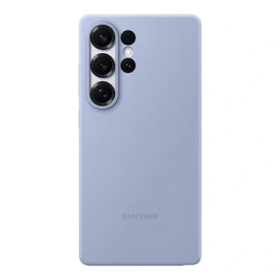 Image of Samsung Silicone Back Cover Light Blue Galaxy S25 Ultra
