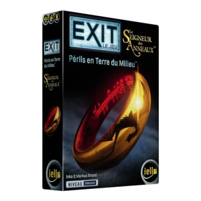 Image of IELLO Exit Lord of the Rings Perils in Middle earth Ages 1 to 4 Players 12 and Up