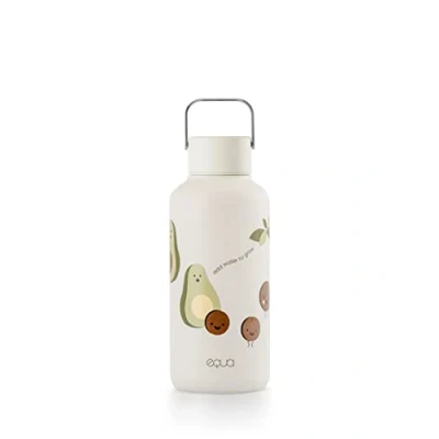 Image of EQUA Timeless Stainless Steel Water Bottle, 600 ml, BPA Free, Leak Proof, Durable, Multifunctional, Avocado