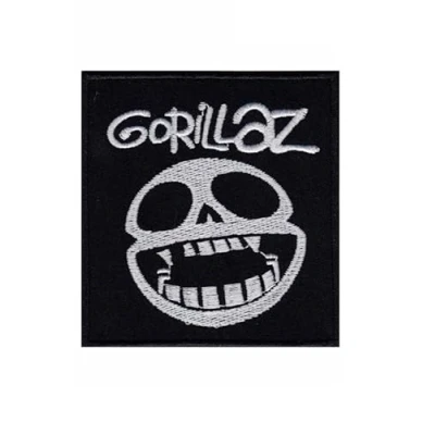 Image of Gorillaz Smile Patch Badge Embroidered Iron on Applique Accessory