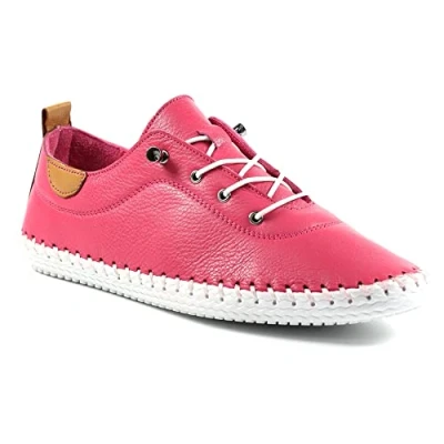 Image of Lunar St Ives Raspberry Plimsoll 7
