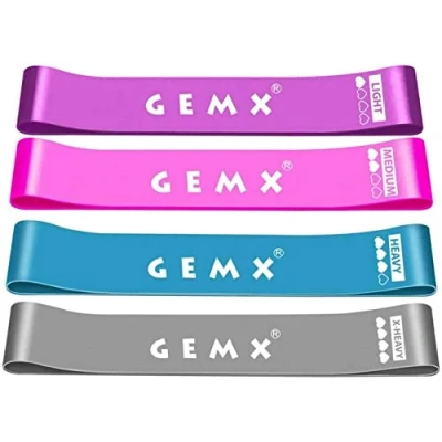 Image of Premium Latex Resistance Bands Stretch Exercise Band Fitness Elastic for Working Out and training (Set of 4)