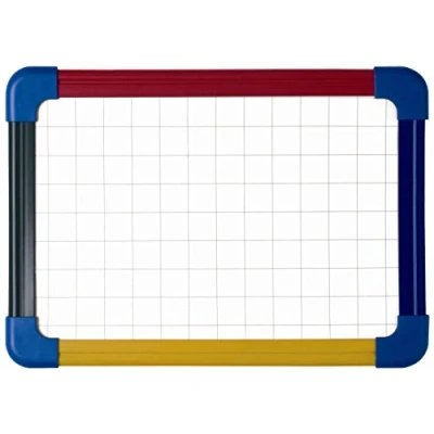 Image of Bi Office Laptop Board Schoolmate, Double Sided Plain/Gridded Magnetic, 4 colors Plastic Frame, A4