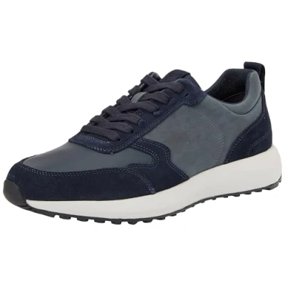 Image of Geox Men&#039;s U Volpiano A Sneaker, Navy, 10 UK