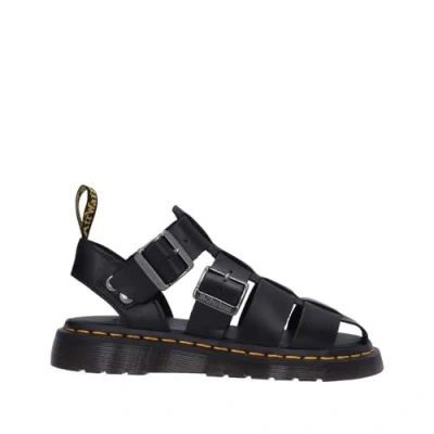 Image of Dr. Martens Unisex Garin Brando Black Sandals Leather Size UK 3