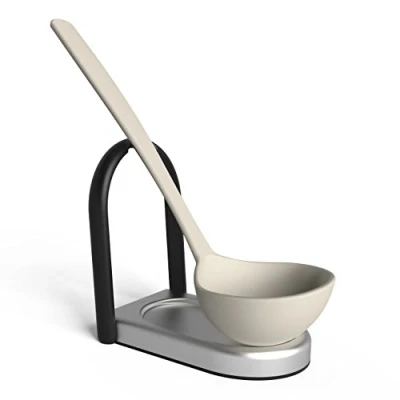 Image of Umbra LAYDLE SPOON REST BLACK/NICKEL, Stainless Steel, 14 x 10 2 cm